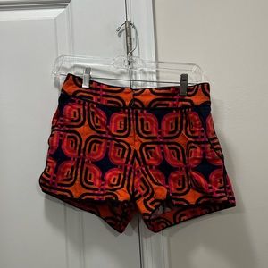 Elizabeth McKay Orange Printed Shorts Size 0 US